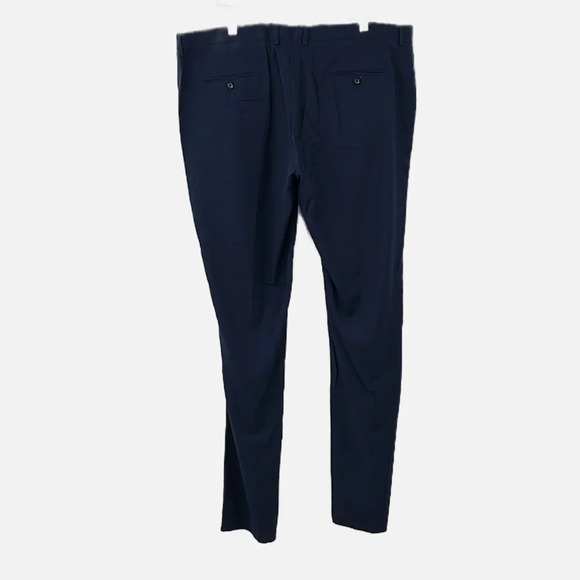 Soul of London Flat Front Unhemmed Dress Pants in Navy Blue - NWOT - Size 43R - Picture 3 of 6